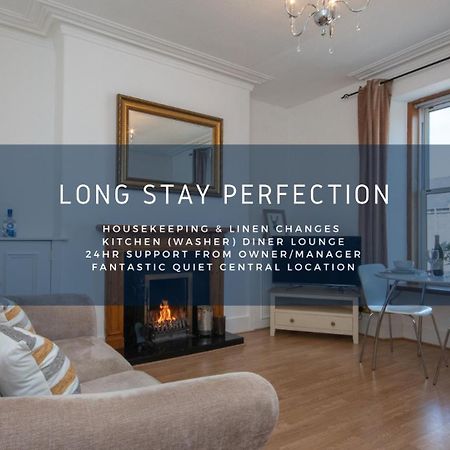 Dwellcome Home Ltd 1 Bed Apt, Half Mile To Union Street Yet Quiet, Free Parking, Fast Wifi, Ideal For Long Term Contractor, Etc Stays, Fully Equipped Kitchen, Regular Housekeeping Option - See Our Site For Assurance Aberdeen Ngoại thất bức ảnh