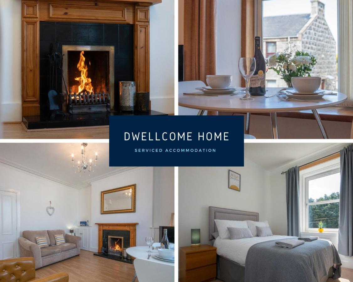 Dwellcome Home Ltd 1 Bed Apt, Half Mile To Union Street Yet Quiet, Free Parking, Fast Wifi, Ideal For Long Term Contractor, Etc Stays, Fully Equipped Kitchen, Regular Housekeeping Option - See Our Site For Assurance Aberdeen Ngoại thất bức ảnh